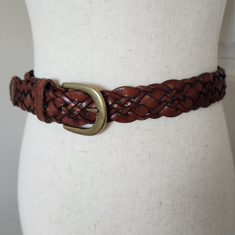 EXPRESS Braided Leather Belt